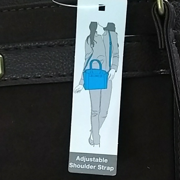 Brown Vegan Leather and Suede Purse NWT - Picture 4 of 8